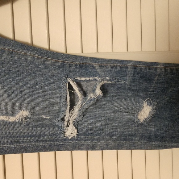 AG Adriano Goldschmied Premiere Skinny Straight Distressed Jeans Size 26 - Picture 8 of 12